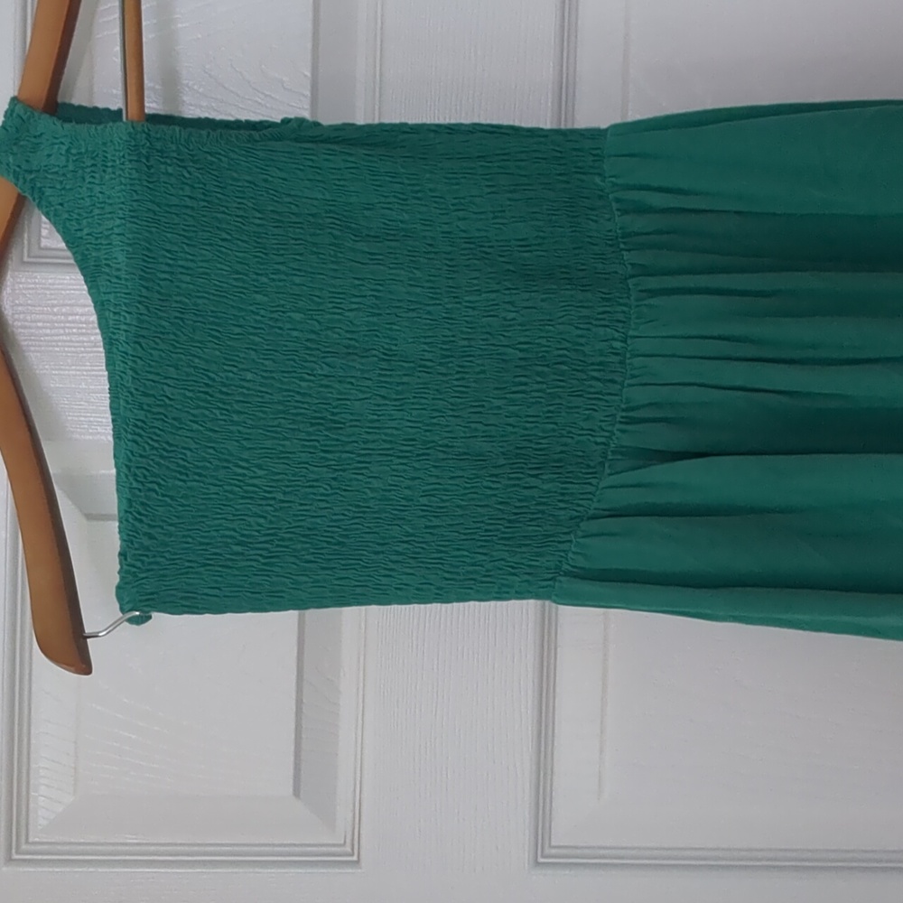 Green rayon dress